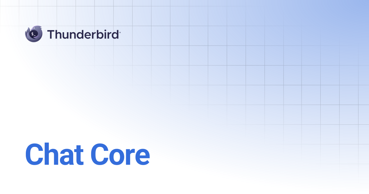 Chat Core | Thunderbird